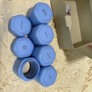 Cadence capsules skincare full set Pacific blue magnetic leakproof travel contai